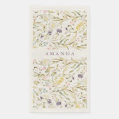 Serviette En Papier Fleur sauvage de printemps Boho Pampas Mariage (Devant)