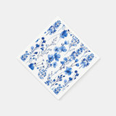 Serviette En Papier Fleur sauvage du papier Motif-98186 (Coin)