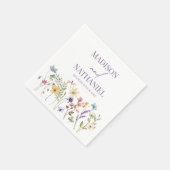 Serviette En Papier Fleur sauvage Fleur Fleur Flore Jardin Mariage (Coin)