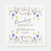 Serviette En Papier Fleur sauvage Garden Fête des mariées Brunch (Devant)