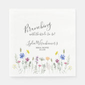 Serviette En Papier Fleur sauvage Garden Fête des mariées Brunch (Devant)