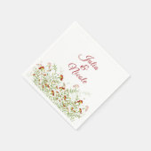 Serviette En Papier Fleur sauvage Jaune Marigold Mariage de feuillage (Coin)