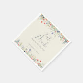 Serviette En Papier Fleur sauvage Mange Boire Nous sommes mariés Maria (Coin)