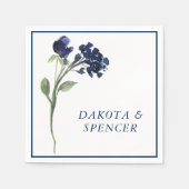 Serviette En Papier Fleur sauvage | Mariage classique de Jardin Bohème (Devant)