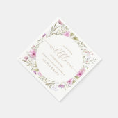 Serviette En Papier Fleur sauvage Meadow | Première fête d'anniversair (Coin)