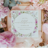 Serviette En Papier Fleur sauvage Meadow | Première fête d'anniversair