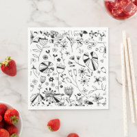 Fleur sauvage monochrome