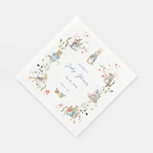 Serviette En Papier Fleur sauvage Peter le lapin Papier Napkin (Coin)