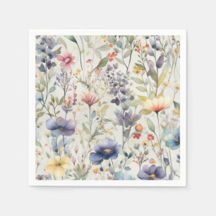 Serviette En Papier Fleur sauvage pour imprimer des serviettes