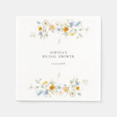 Serviette En Papier Fleur sauvage précis (Devant)