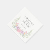 Serviette En Papier Fleur sauvage Printemps Été Fleur Baby shower (Coin)