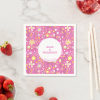 Fleur sauvage rose botanique motifs floraux servie