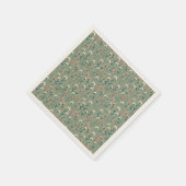 Serviette En Papier Fleur sauvage Sage Green Boho Baby dans la douche  (Coin)