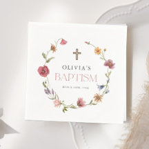 Fleur sauvage Spring Floral Girl Baptism Party