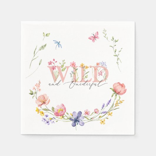 Serviette En Papier Fleur sauvage Wild & Onederday (Devant)