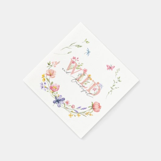 Serviette En Papier Fleur sauvage Wild & Onederday (Coin)