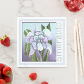 Serviette En Papier Fleur Smeraldo (En situation)