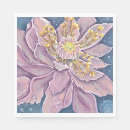 Serviette En Papier Fleur surnaturelle (Devant)