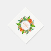 Serviette En Papier Fleur tropicale Bonne fête des mères | Serviette d (Coin)