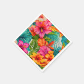 Serviette En Papier Fleur tropicale Hibiscus (Coin)