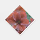 Serviette En Papier Fleur tropicale rouge (Coin)