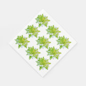 Serviette En Papier Fleur vert vert vert vert pâle marguerite (Coin)