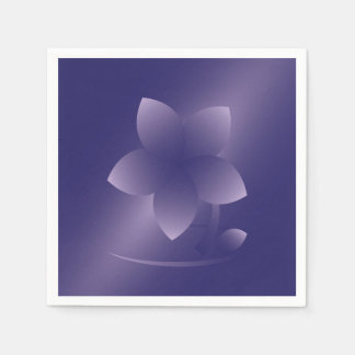 Serviette En Papier Fleur violette