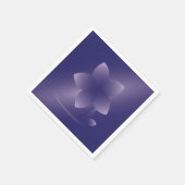 Serviette En Papier Fleur violette (Coin)