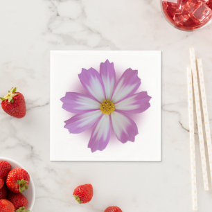 Serviette En Papier Fleur violette claire