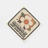 Serviette En Papier Fleurir à mon propre rythme (Coin)