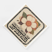 Serviette En Papier Fleurir à mon propre rythme (Coin)