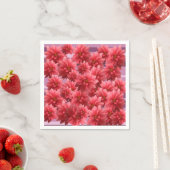 Serviette En Papier Fleuron rose (En situation)