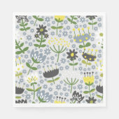 Serviette En Papier fleurs (Devant)