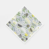 Serviette En Papier fleurs (Coin)