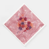 Serviette En Papier Fleurs (Coin)