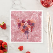 Serviette En Papier Fleurs (En situation)