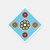 Serviette En Papier Fleurs (Coin)