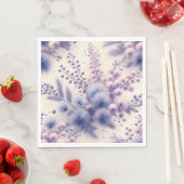 Serviette En Papier Fleurs (En situation)