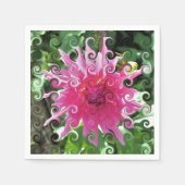 SERVIETTE EN PAPIER FLEURS (Devant)