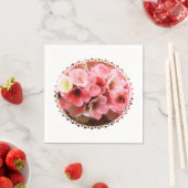 SERVIETTE EN PAPIER FLEURS (En situation)