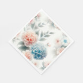 Serviette En Papier Fleurs (Coin)