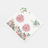 Serviette En Papier Fleurs (Coin)