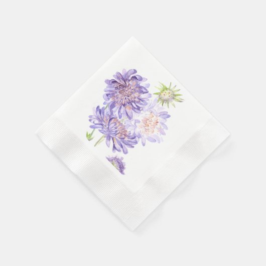 Serviette En Papier fleurs (Coin)