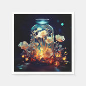 Serviette En Papier Fleurs (Devant)