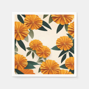 Serviette En Papier Fleurs Abstraites de Marigold