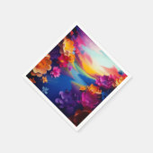 Serviette En Papier Fleurs Ai (Coin)