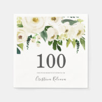 Fleurs blanches et crème Elégante 100e anniversair