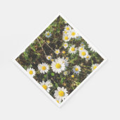 Serviette En Papier Fleurs Chamomiles (Coin)