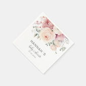 Serviette En Papier Fleurs colorées, Baby shower (Coin)