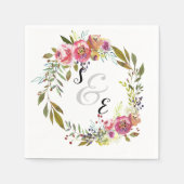 Serviette En Papier Fleurs couronnes pour toutes les occasions (Devant)